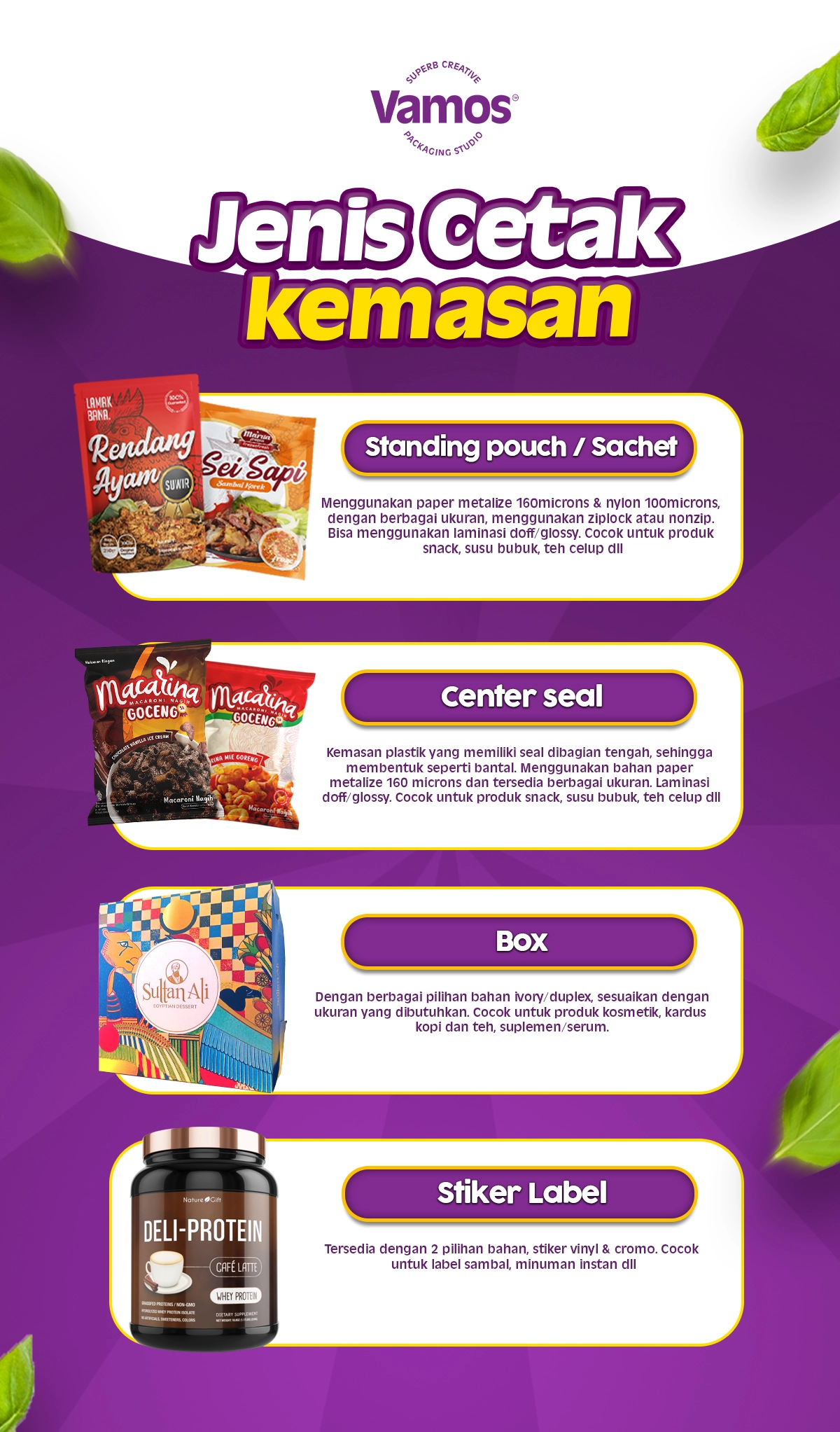 jenis-jenis cetak kemasan yang tersedia di vamospack